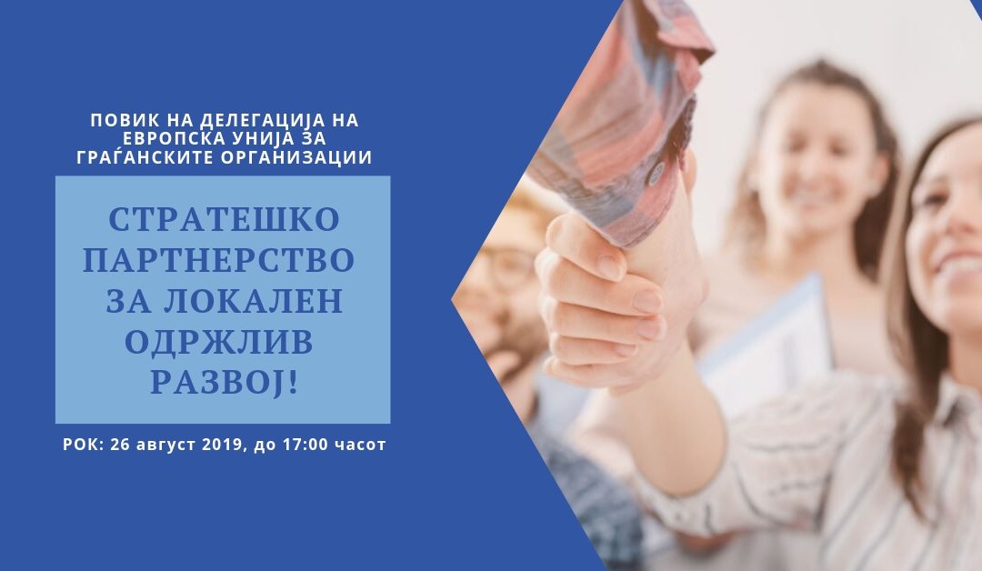 Повик на Делегација на Европска Унија за граѓанските организации