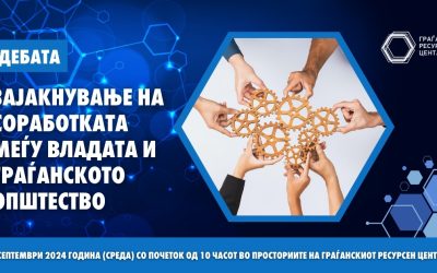 Покана за учество на дебата „Зајакнување на соработката меѓу Владата и граѓанското општество”